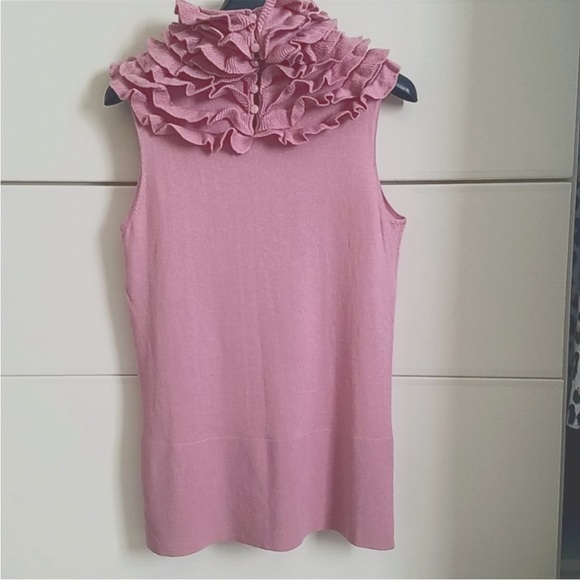 Magaschoni Ruffle Neck Sweater - Picture 3 of 10